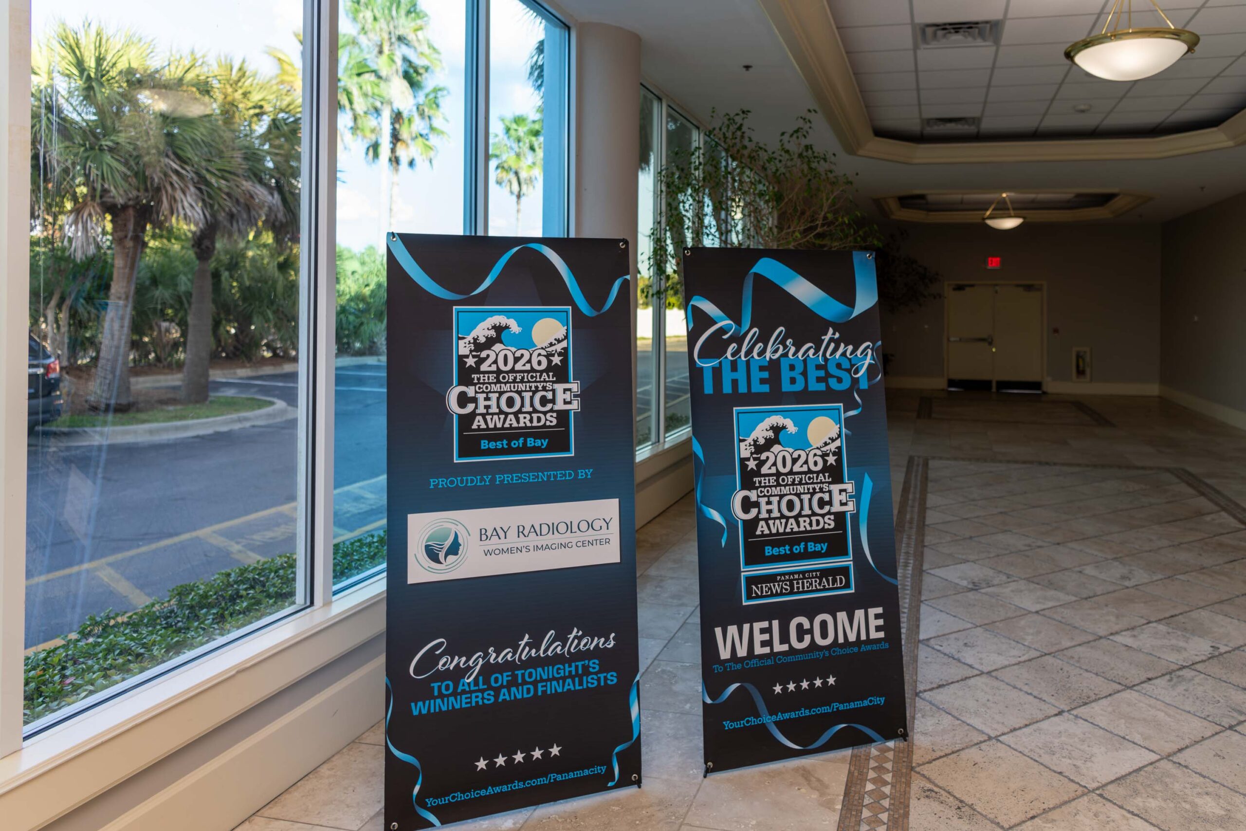 Bay Radiology sponsorship display at the 2026 Best of Bay awards
